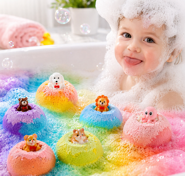 Surprise Bubble Bath Toy Bombs