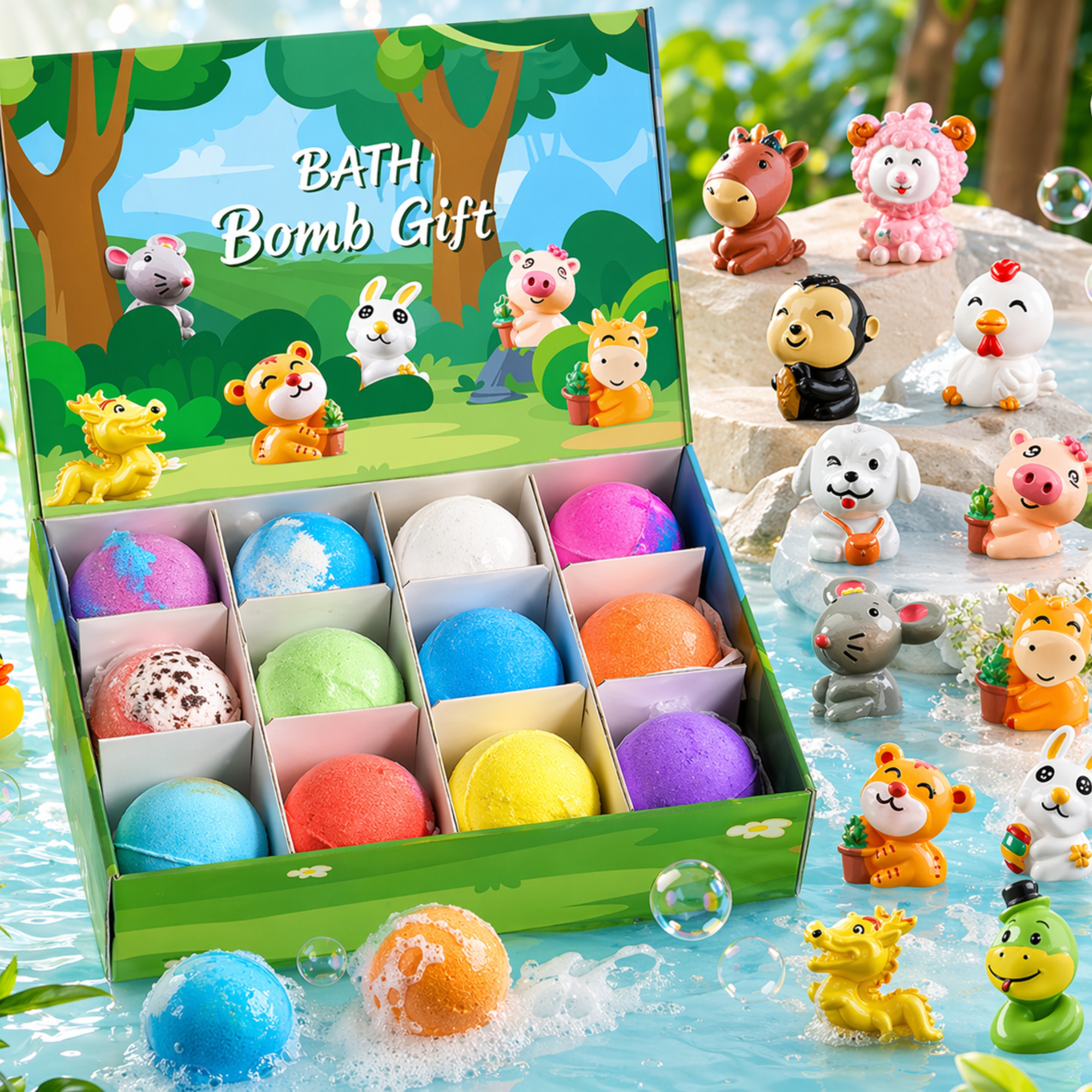 Animal Surprise Bath Bomb Gift Set