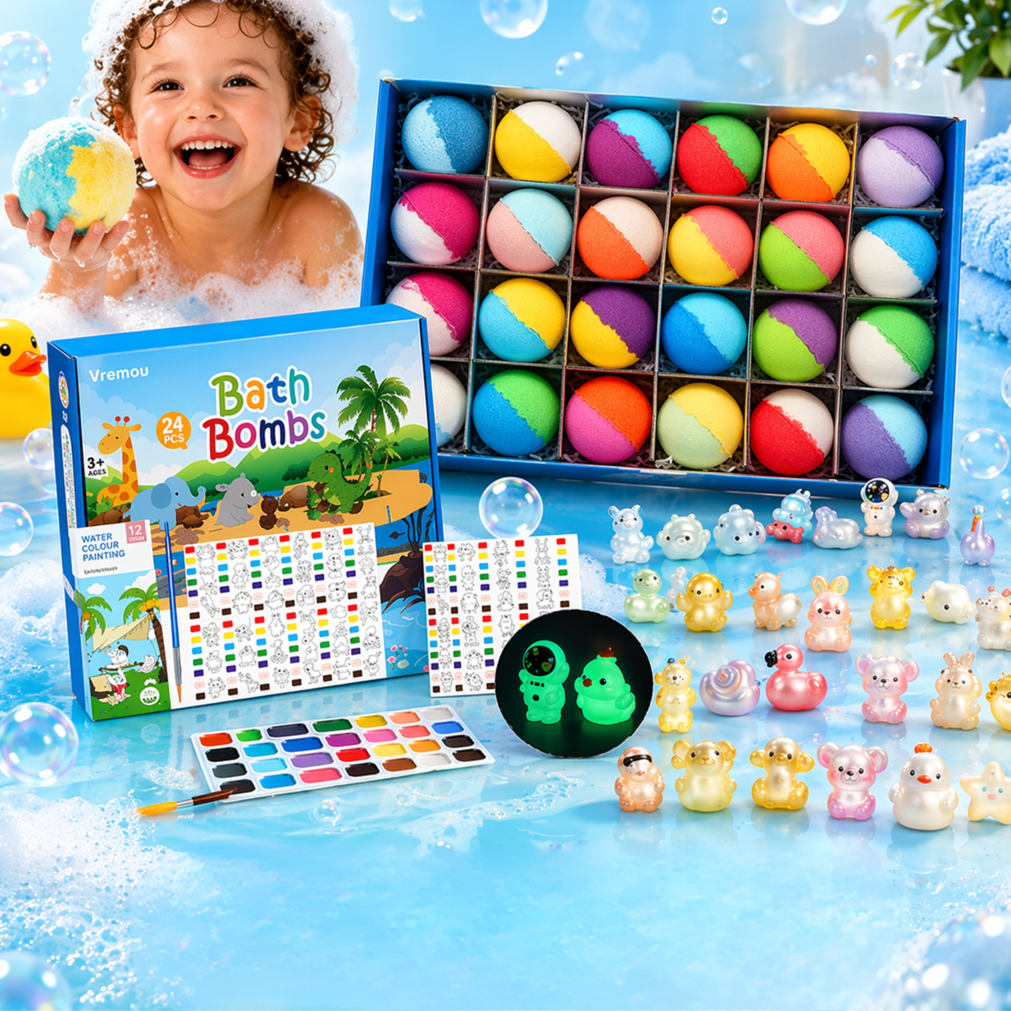 Glow Surprise Kids Bath Bombs