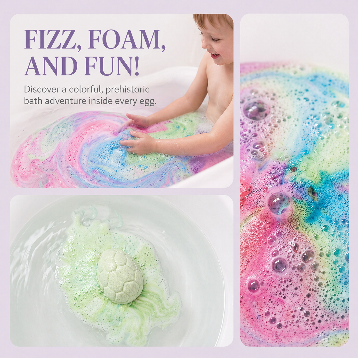 Prehistoric Dino Egg Bath Bombs